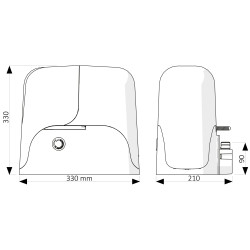 900KSUN5024ER + WIFI pre posuvnú bránu do 500kg 900KSUN5024ER + WIFI pre posuvnú bránu do 500kg